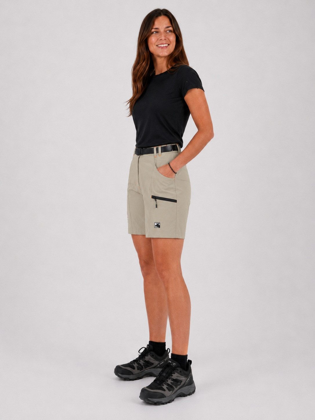 DEPROC Active Bermudas KENORA SHORT Damen Outdoor-Shorts elastisch auch in Großen Größen erhältlich.