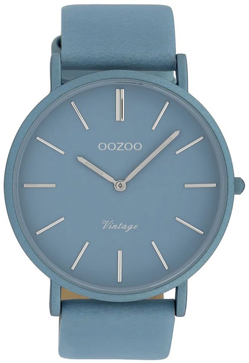 OOZOO Quarzuhr Oozoo Damen Armbanduhr hellblau, (Analoguhr), Damenuhr rund, günstig online kaufen