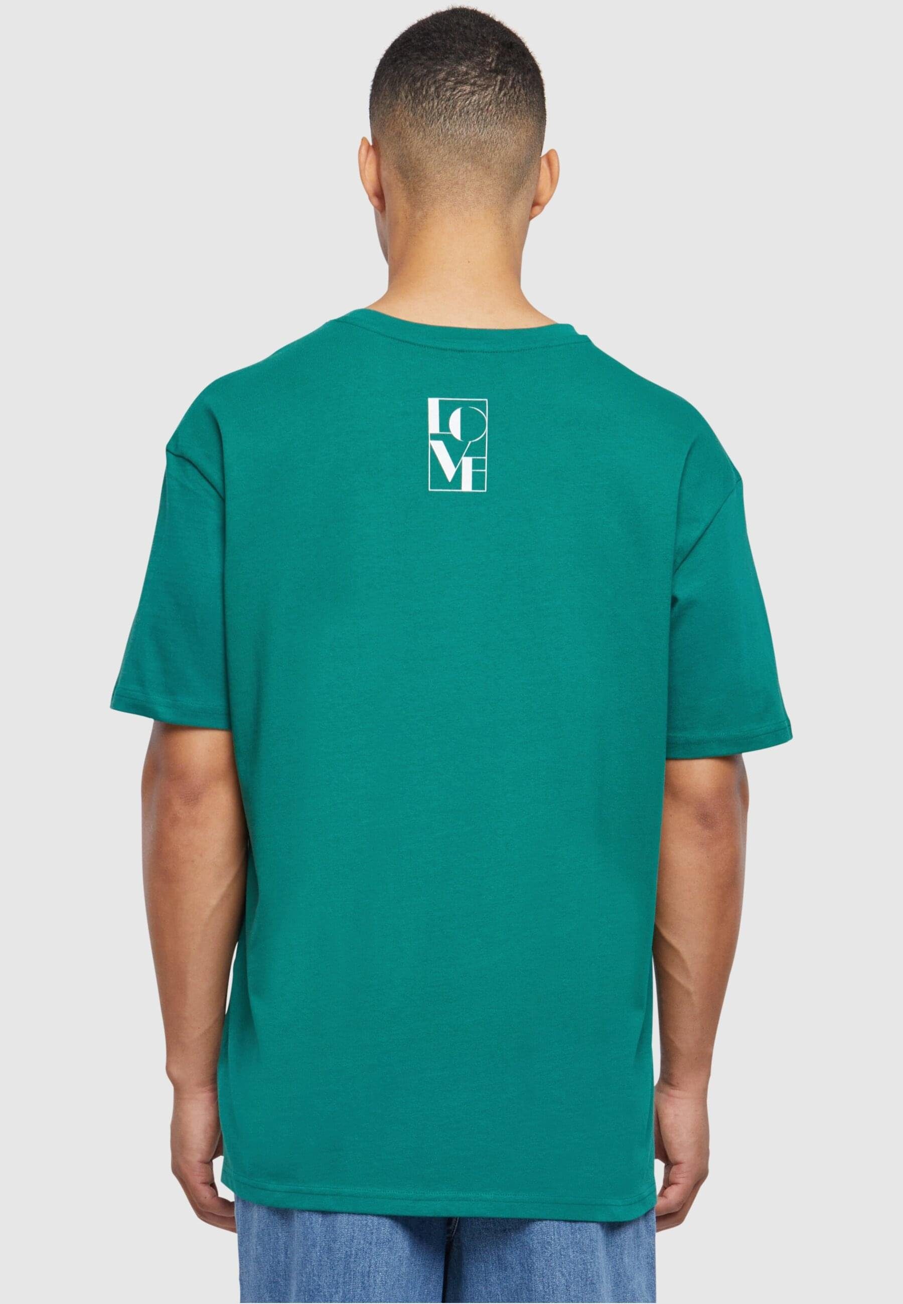 Heavy T-Shirt Tee Oversized Herren Love green (1-tlg) Merchcode