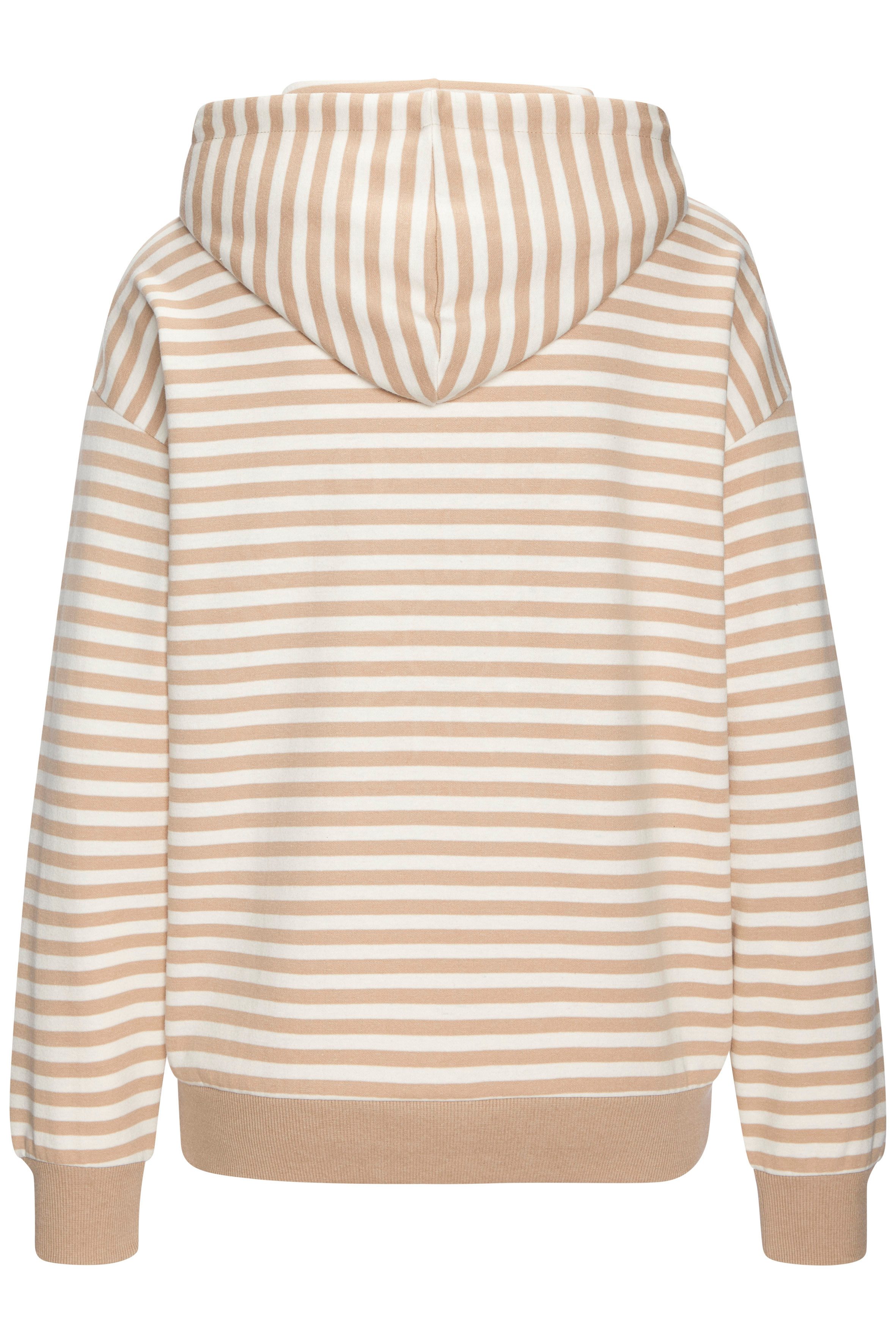 H.I.S Kapuzenpullover im Streifenlook mit großen Print, Loungewear