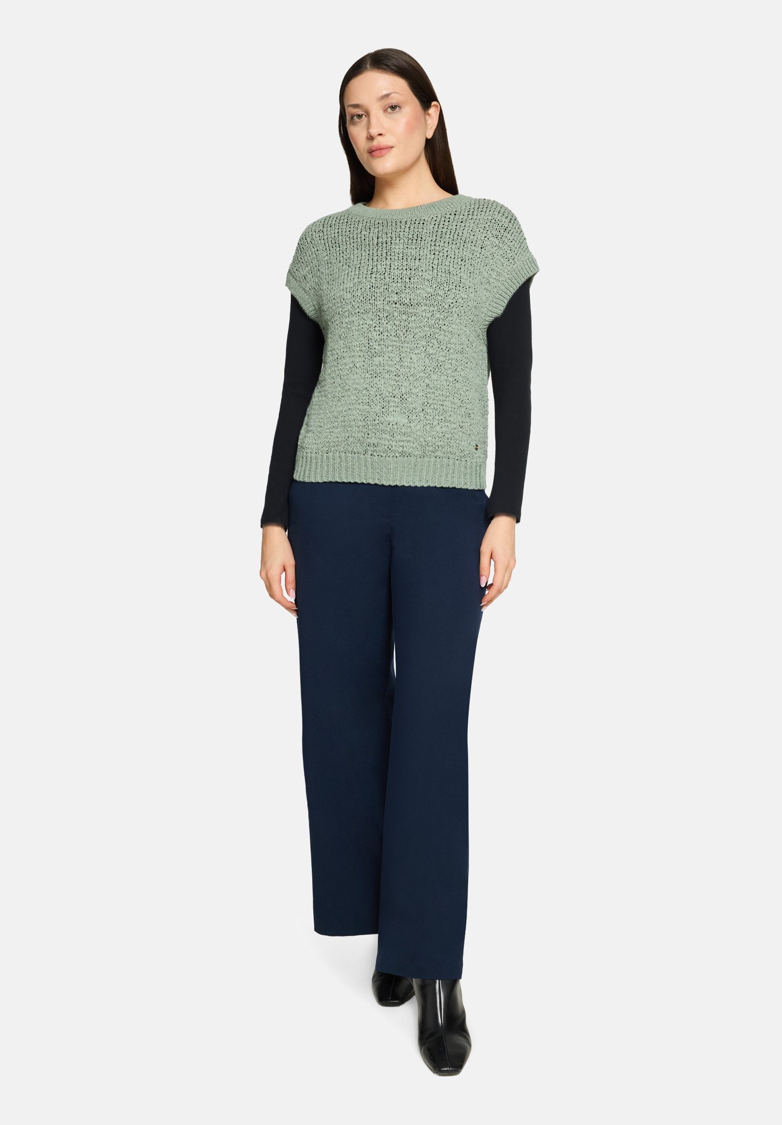 Betty&Co Stricktop Damen mit Rundhalsausschnitt