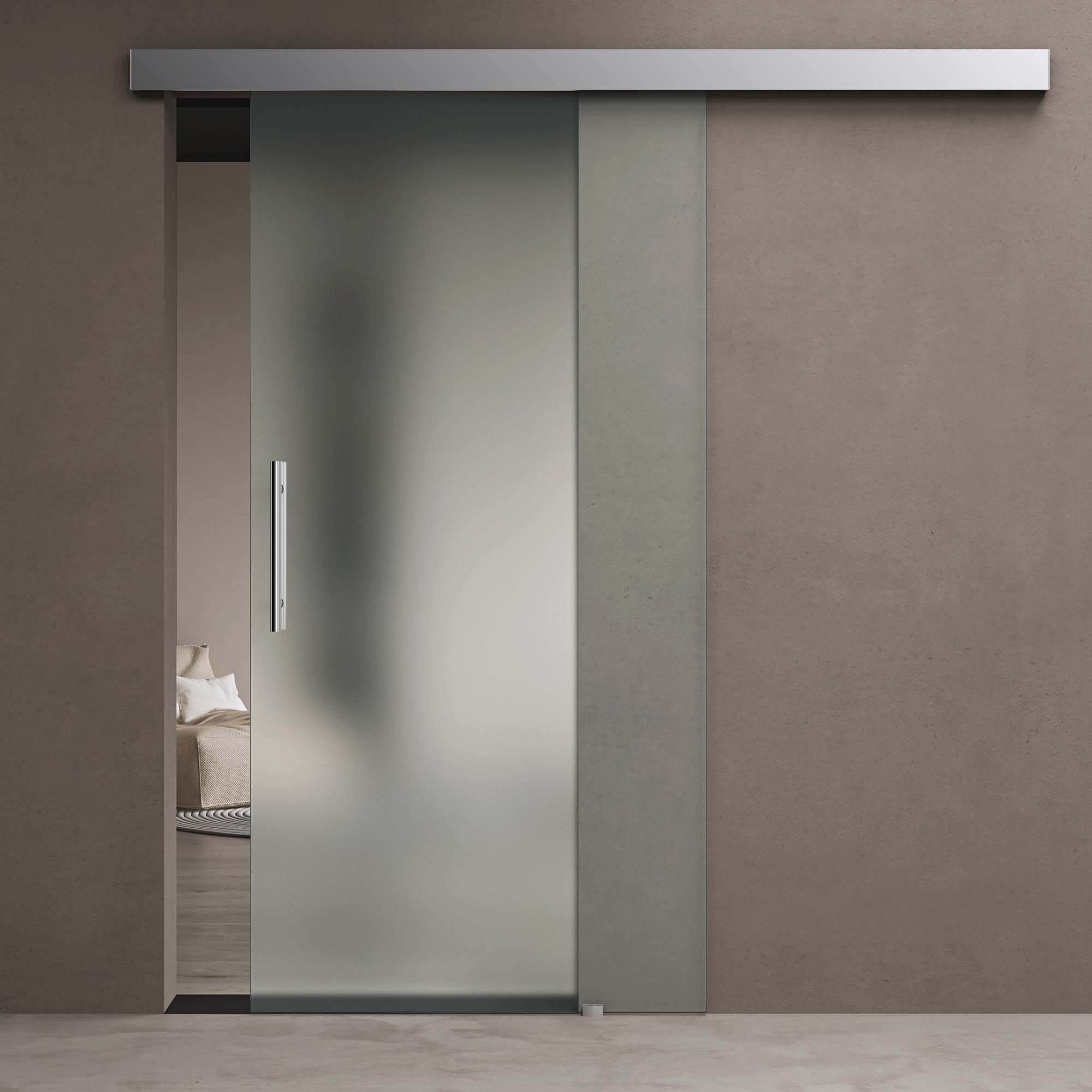 doporro Glasschiebetür Design Glasschiebetür ESG-Sicherheitsglas Zimmertür günstig online kaufen