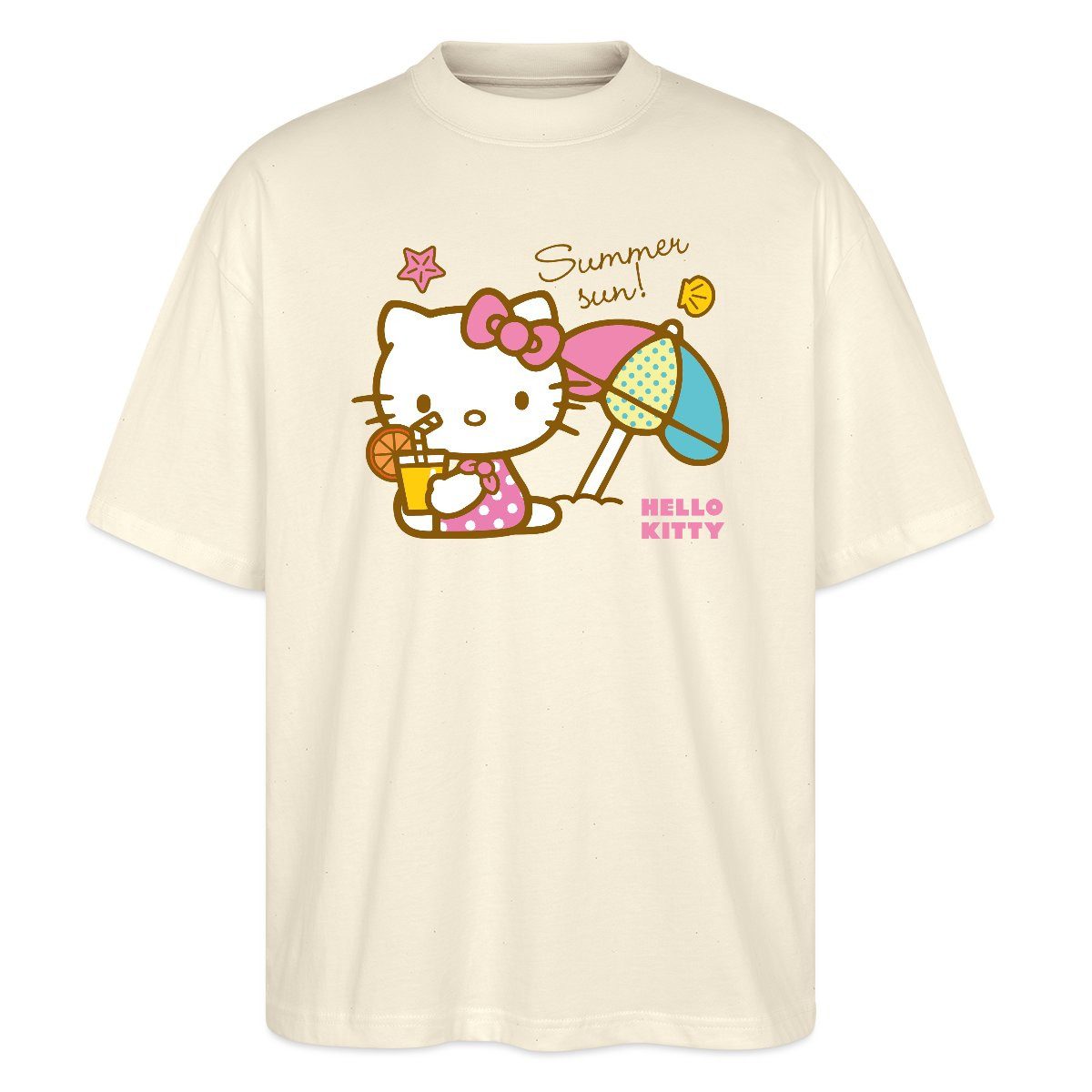 T-Shirt Hello Kitty Am Strand Summer Sun Oversize Unisex T-Shirt