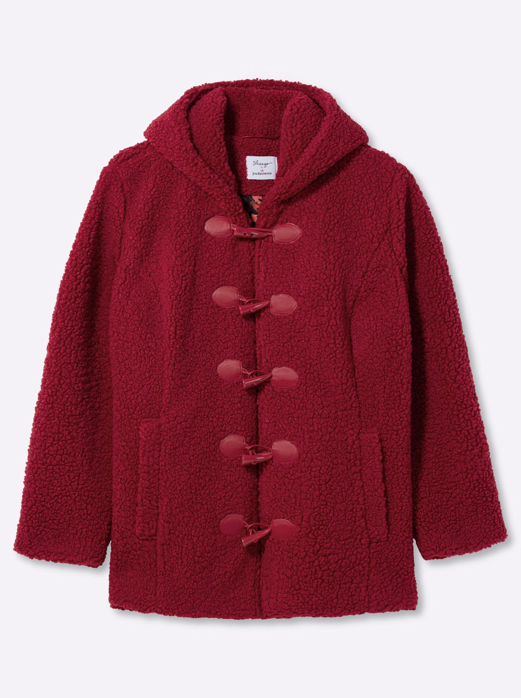 sheego by Joe Browns Winterjacke Teddy-Jacke Langarm – Bild 3 von 5