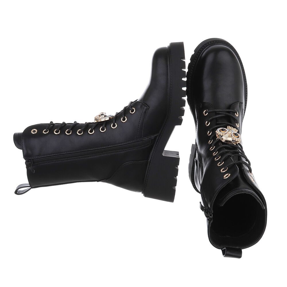 Ital-Design Damen Schnürschuhe Freizeit Schnürstiefelette (87118122) günstig online kaufen
