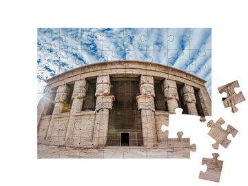 puzzleYOU Puzzle Dendera-Tempel, auch bekannt als Tempel der Hathor, 48 Puzzleteile, puzzleYOU-Kollektionen Ägypten