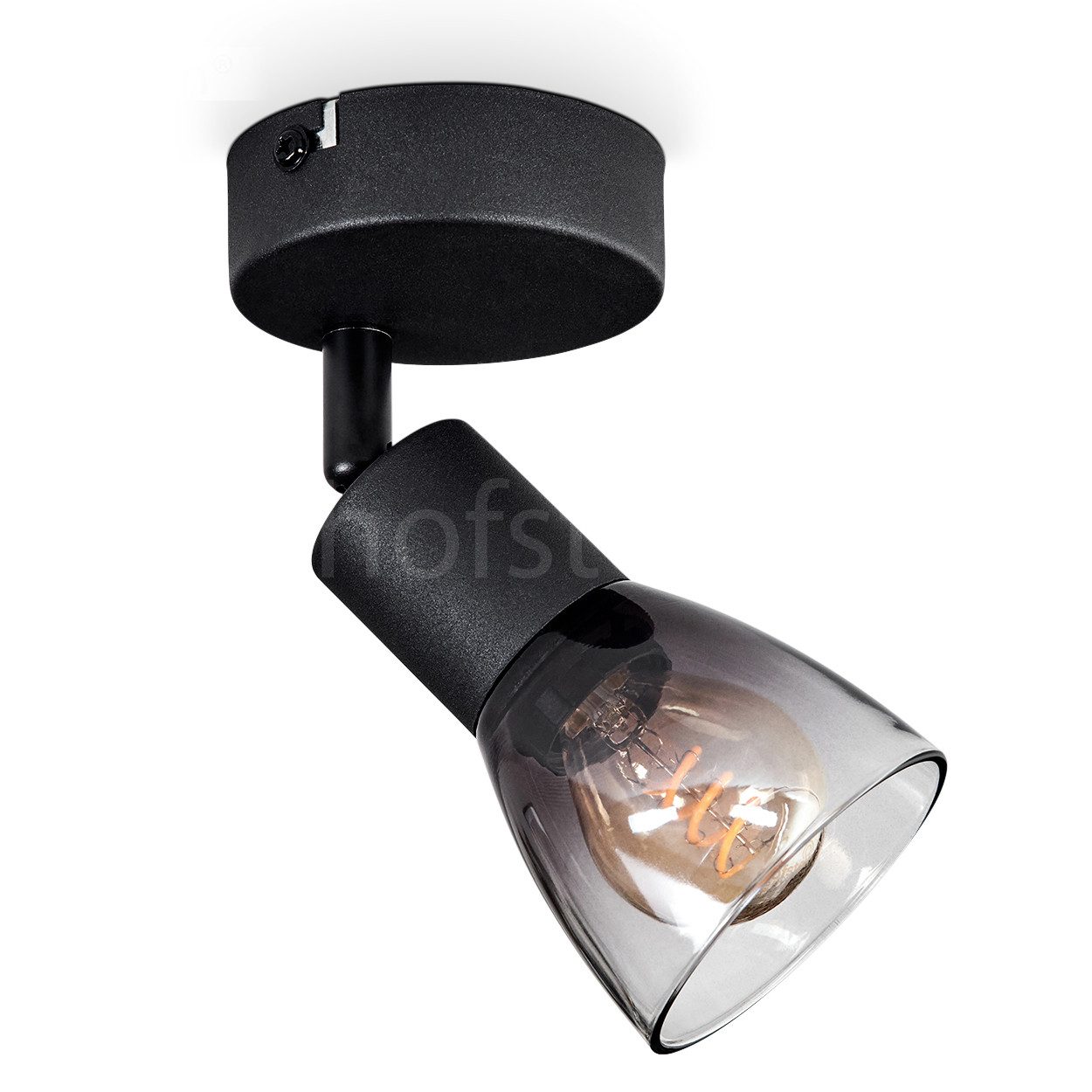 hofstein Wandleuchte moderne Wandlampe aus Metall/Glas günstig online kaufen