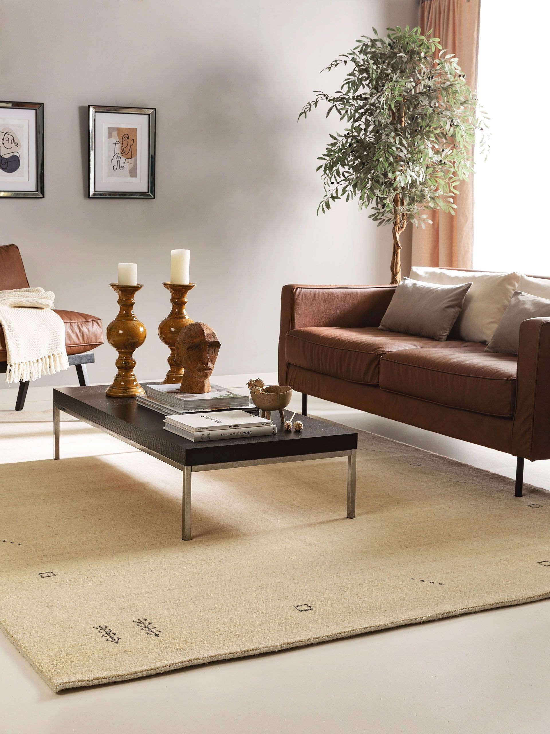 benuta Wollteppich Jamal, rechteckig, Höhe: 6 mm, Kunstfaser, Berber, Ethno günstig online kaufen