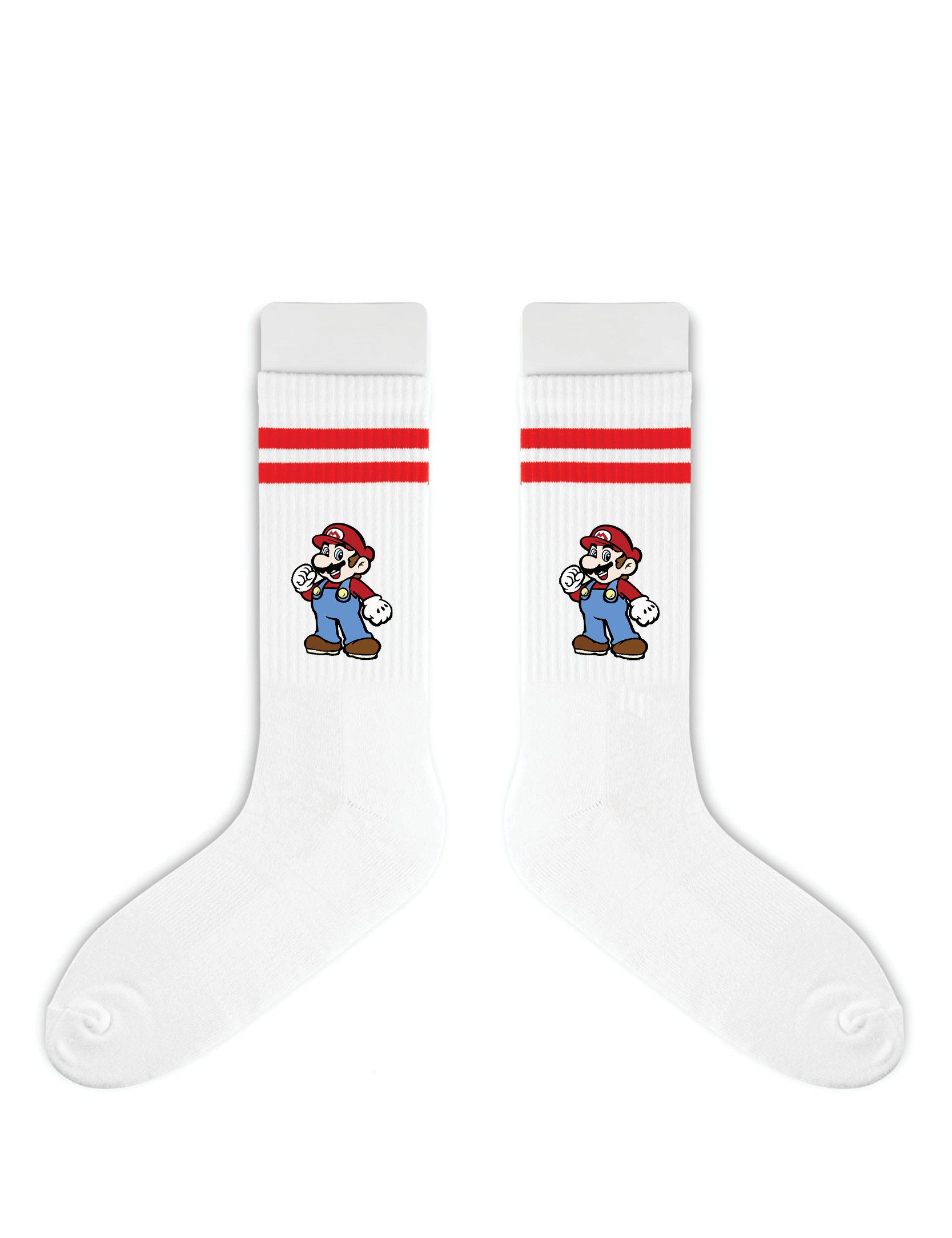 Youth Designz Tennissocken Mario Unisex Socken Geschenk für Jungen und Mädchen mit verstärkter Verse und Zehenbereich