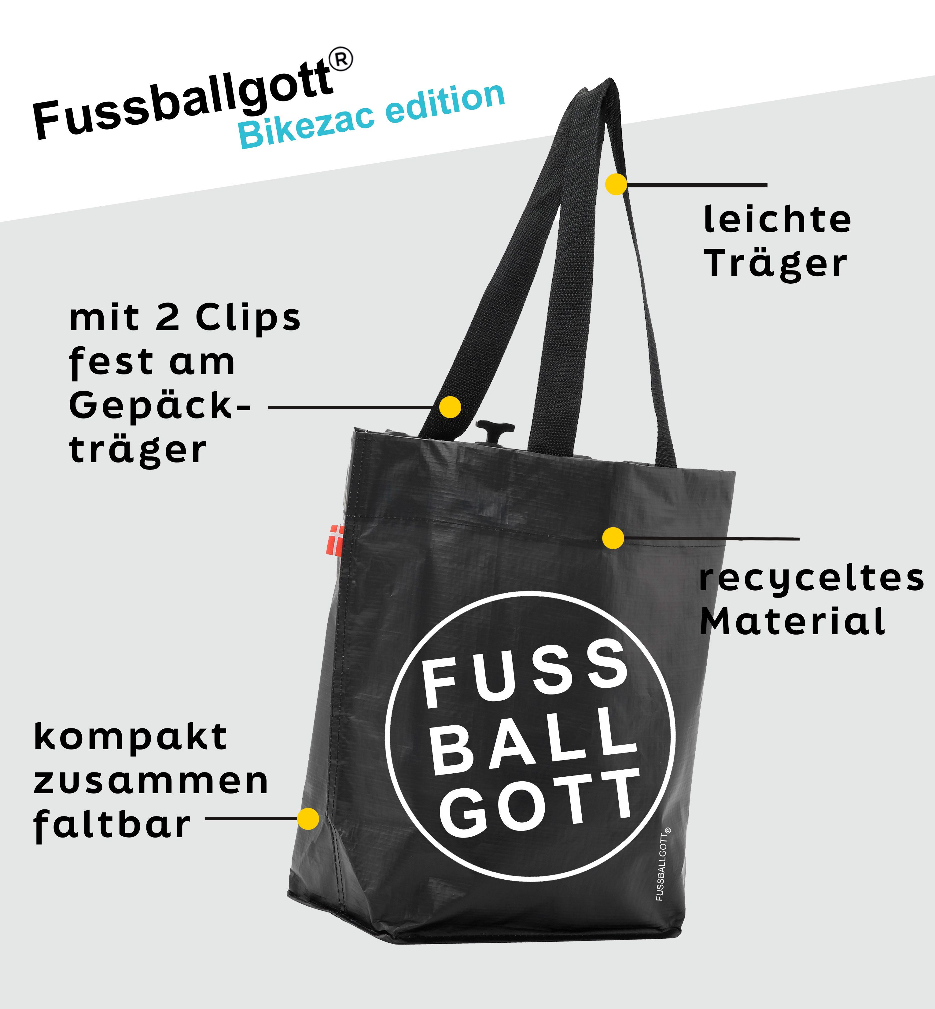 BIKEZAC Shopper FUSSBALLGOTT Shopper Simply Black günstig online kaufen