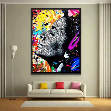 DOTCOMCANVAS® Leinwandbild ELIZABETH TAYLOR, Leinwandbild ELIZABETH TAYLOR Pop Art hochkant Portrait