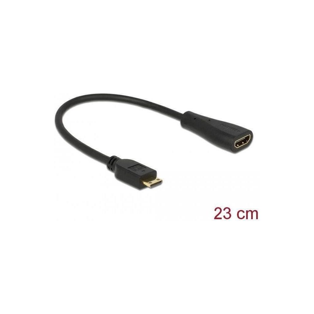DeLOCK HDMI mini C auf HDMI-A Kabel 23cm Elektro-Kabel