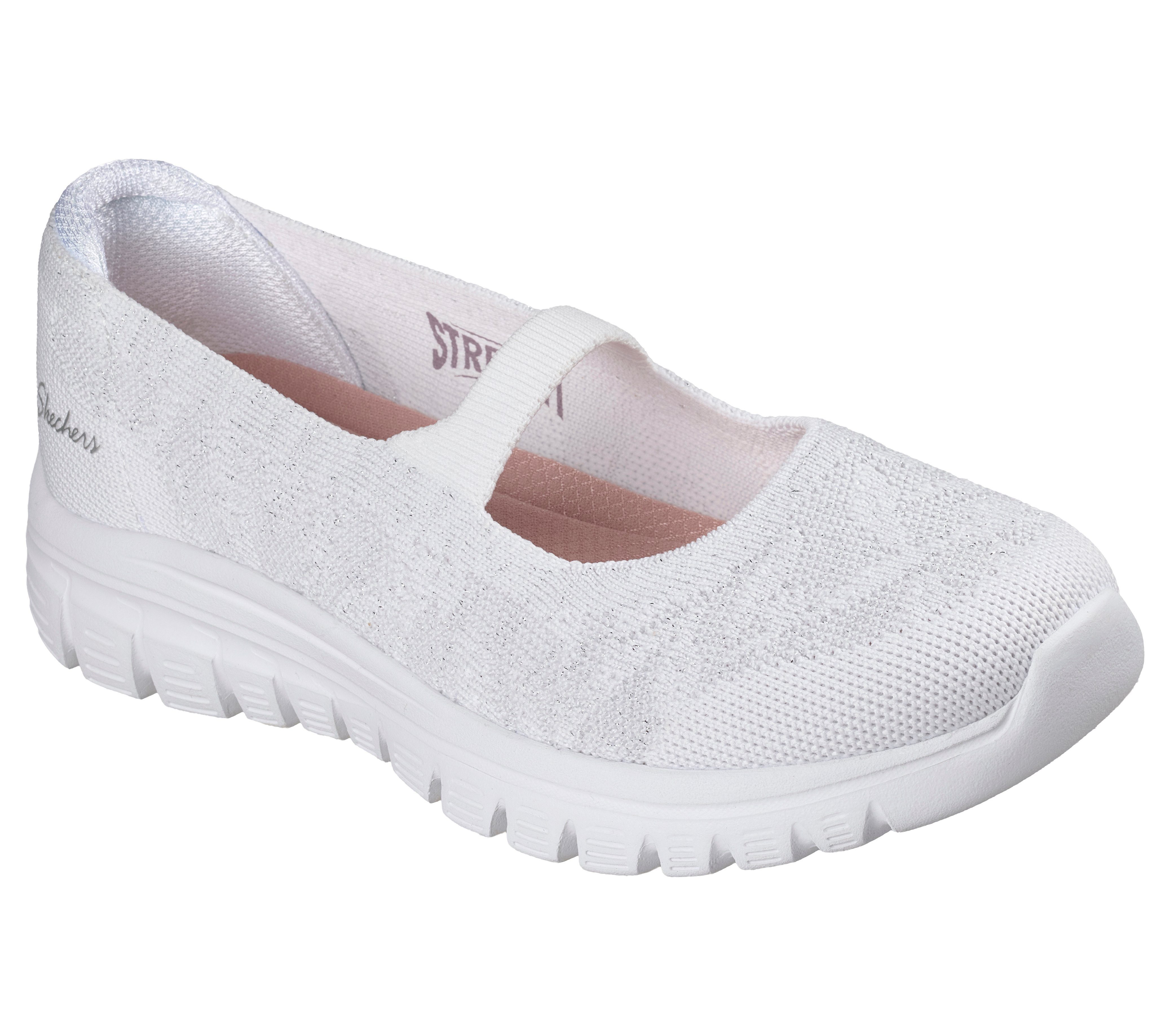 Skechers GRACEFUL Ballerina Freizeitschuh, Schlupfschuh, Slipper mit Stretch-Fit