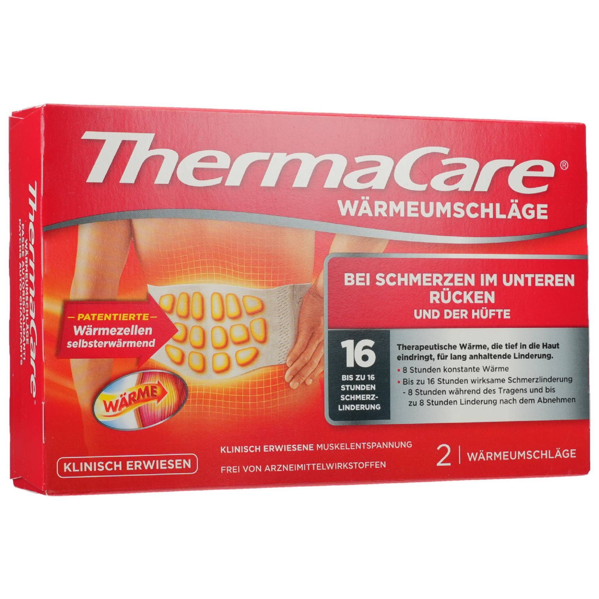 Angelini Pharma Deutschland GmbH Wärmepflaster THERMACARE Rückenumschläge S-XL z.Schmerzlind.