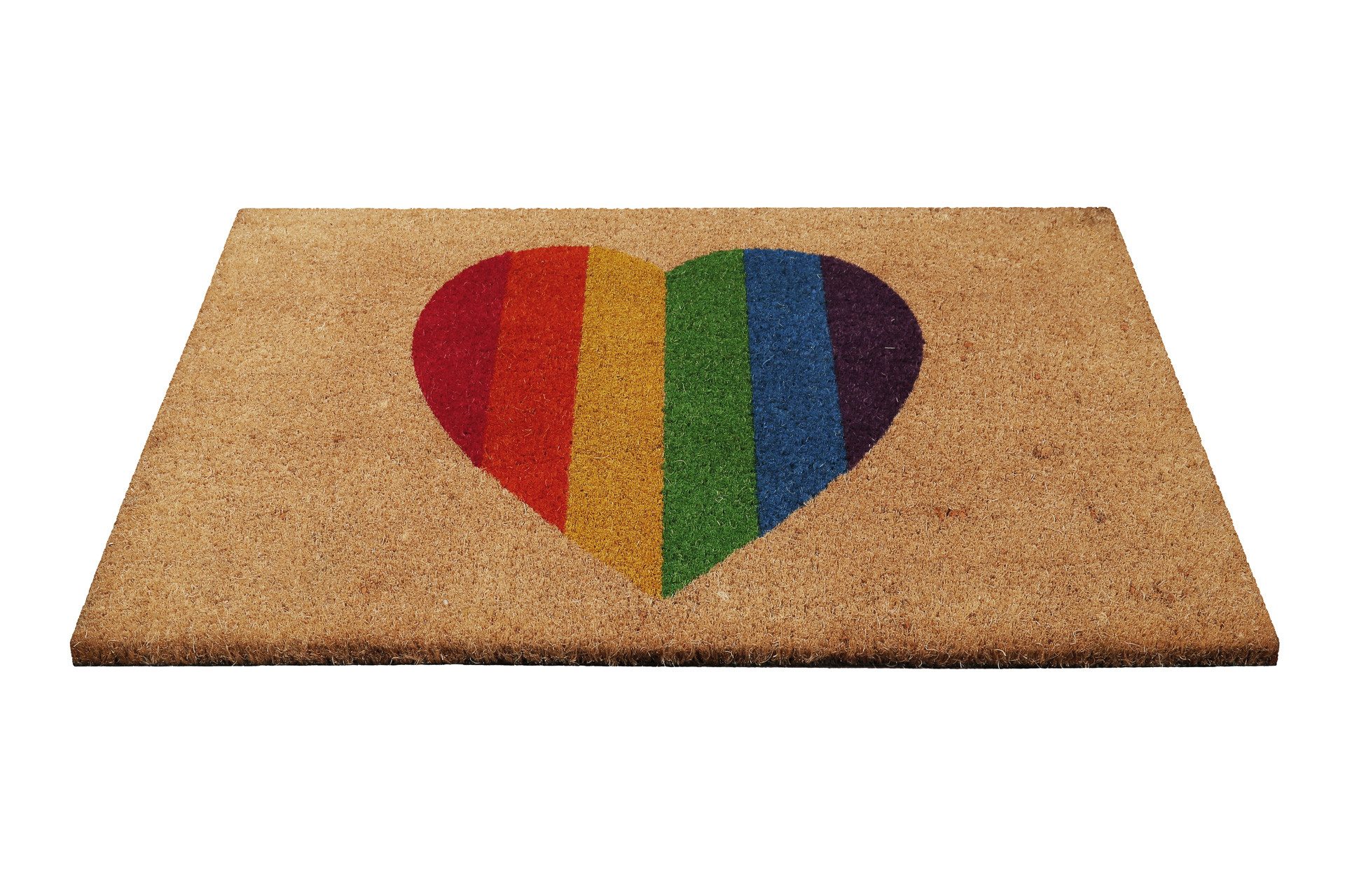 Wecon home Fußmatte Home Is Where Your Heart Is, rechteckig, Höhe: 18 mm, rutschfest, robust, innen, Außenbereiche überdacht, schwer