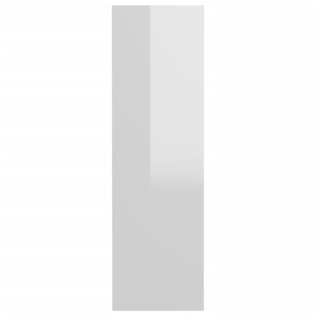 in 60x18x60 cm) Hochglanz-Weiß (LxBxH: 3008002 Hängeschuhschrank möbelando
