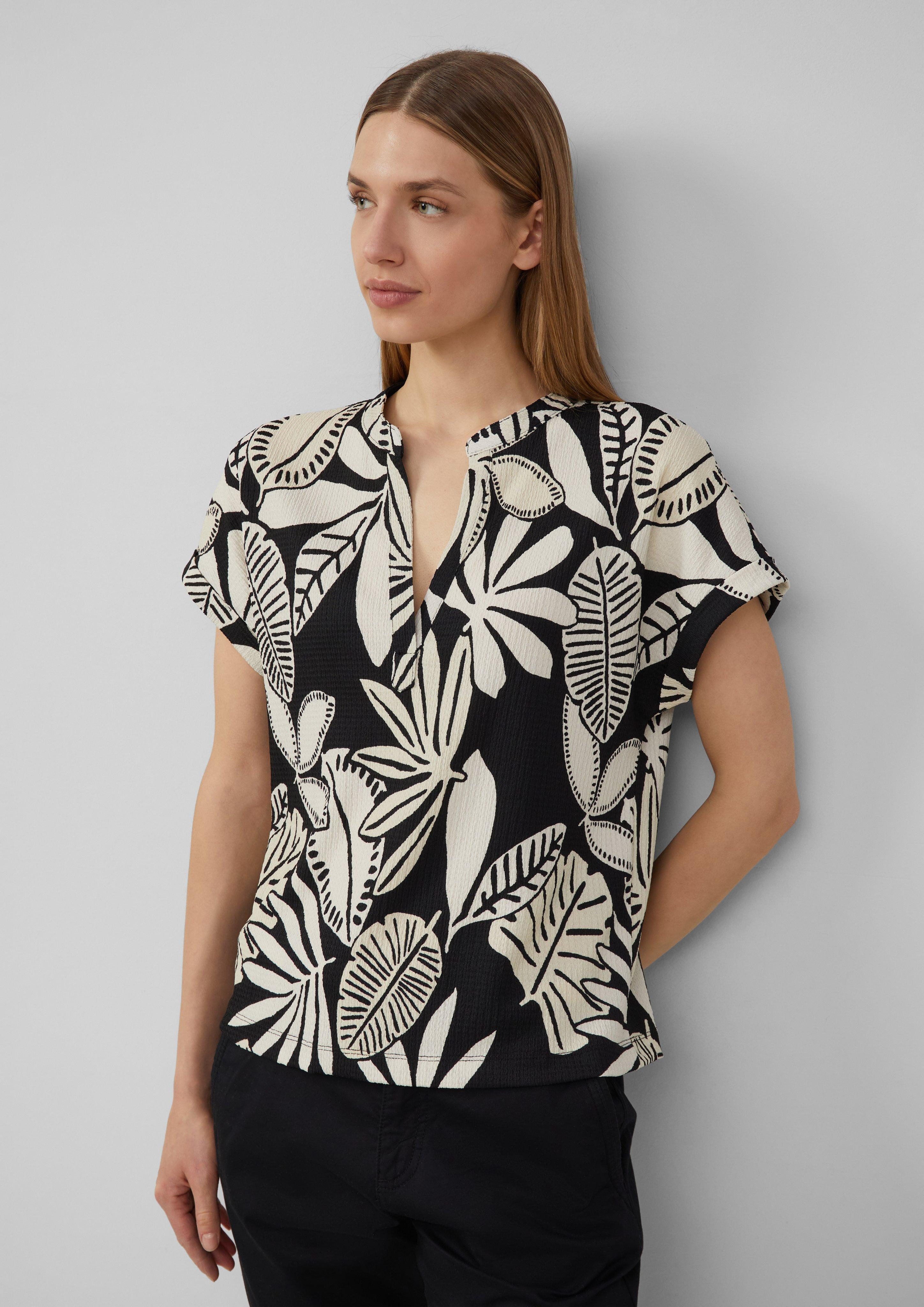 s.Oliver Shirttop Strukturiertes T-Shirt im Relaxed günstig online kaufen