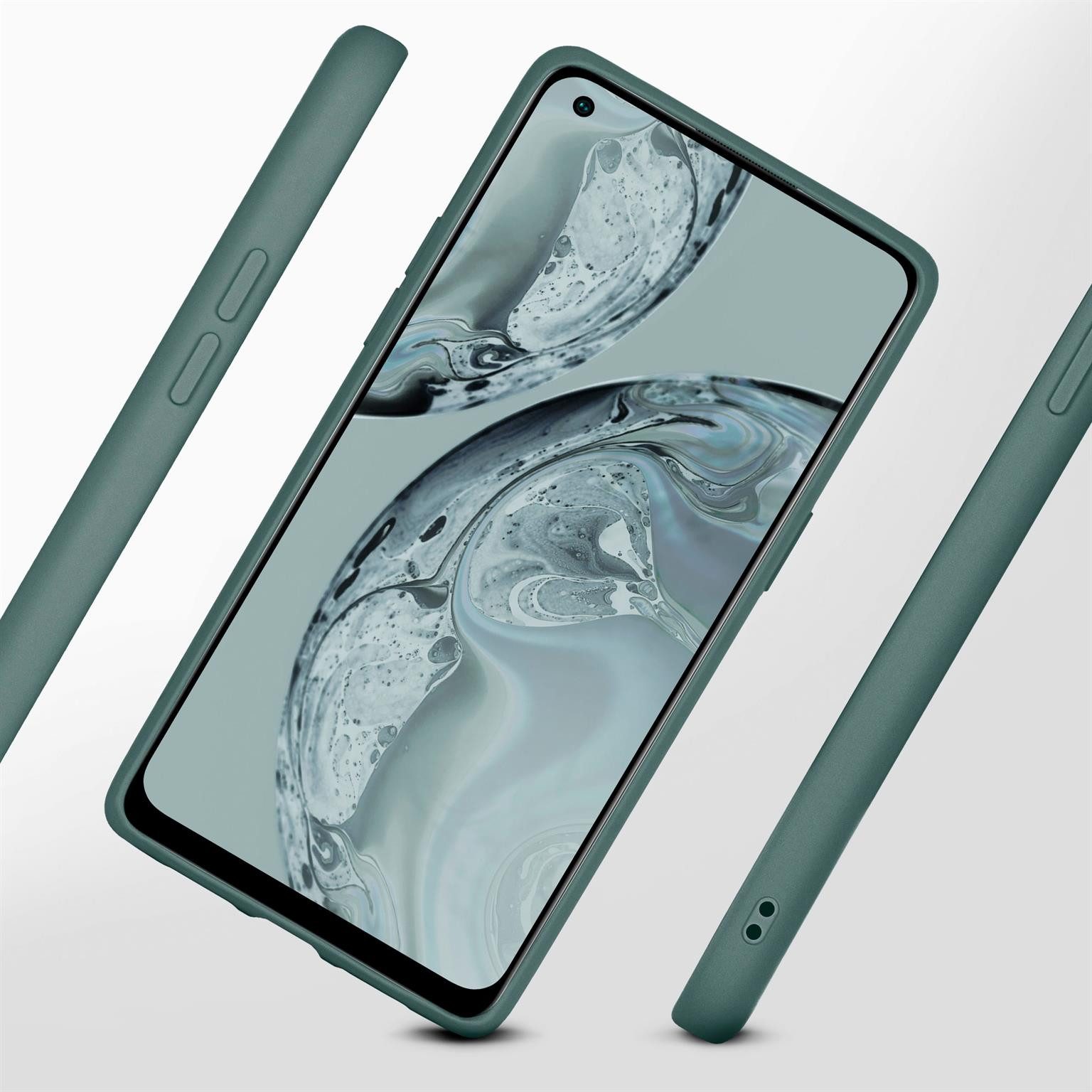ONEFLOW Handyhülle für Oppo Reno7 (4G) Hülle Silikon Soft Case Petrol Grün 6,43 Zoll, Silikonhülle Cover Dünn Handytasche TPU Schutzhülle mit Kameraschutz
