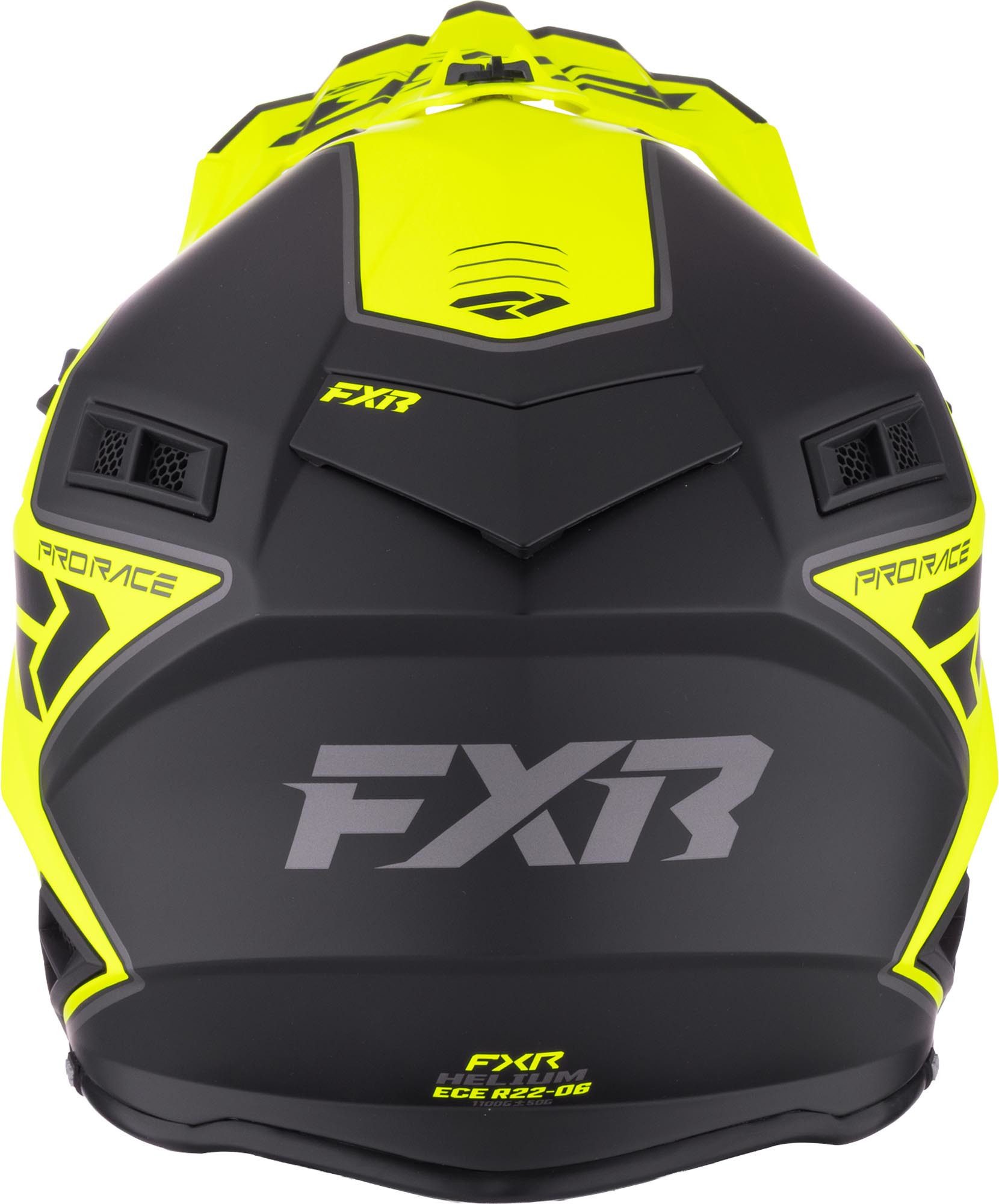 FXR Motocrosshelm Helium Logo Carbon Motocross Helm, Protektoren