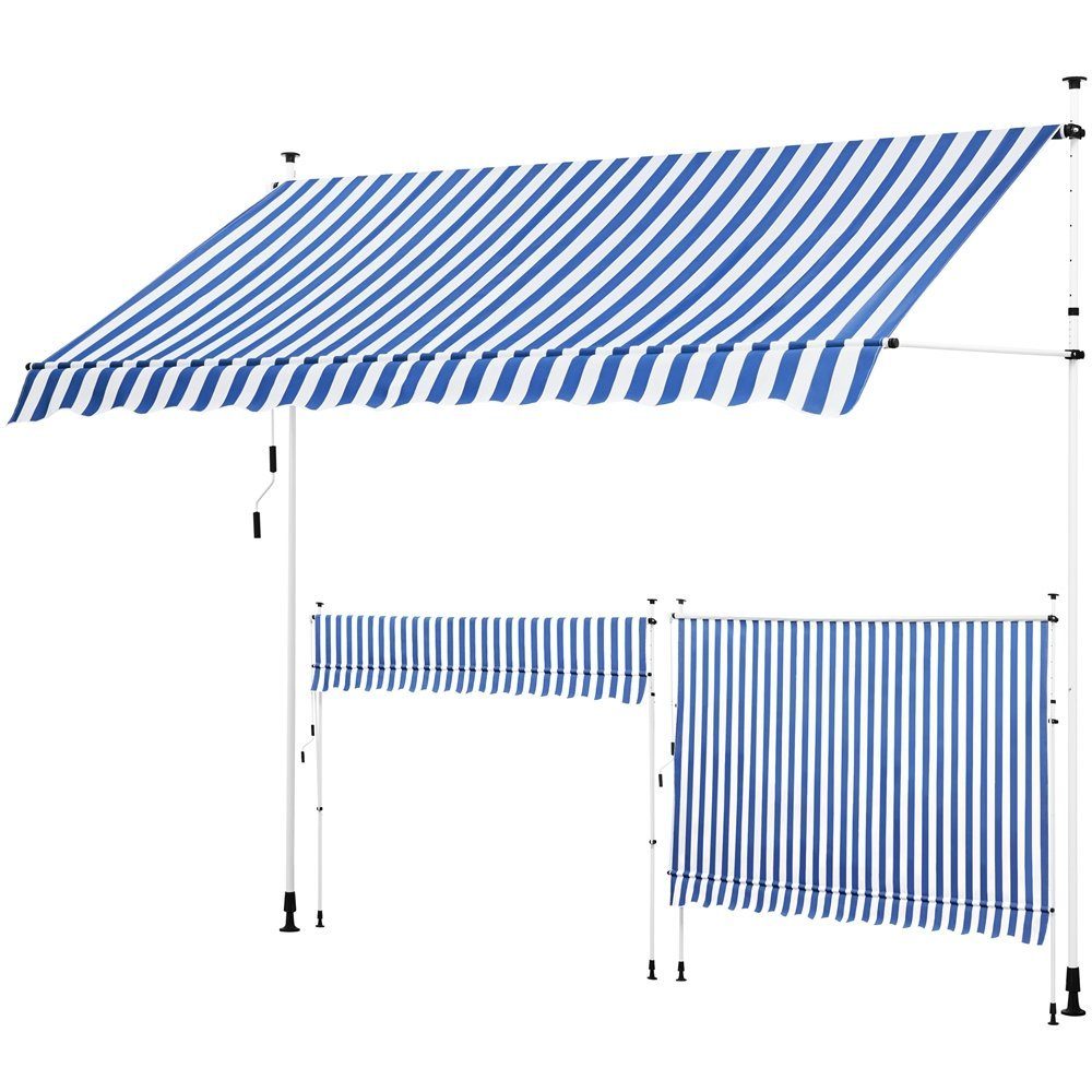 Yaheetech Markise 150/200/250/300 cm (Breite) Klemmmarkise günstig online kaufen