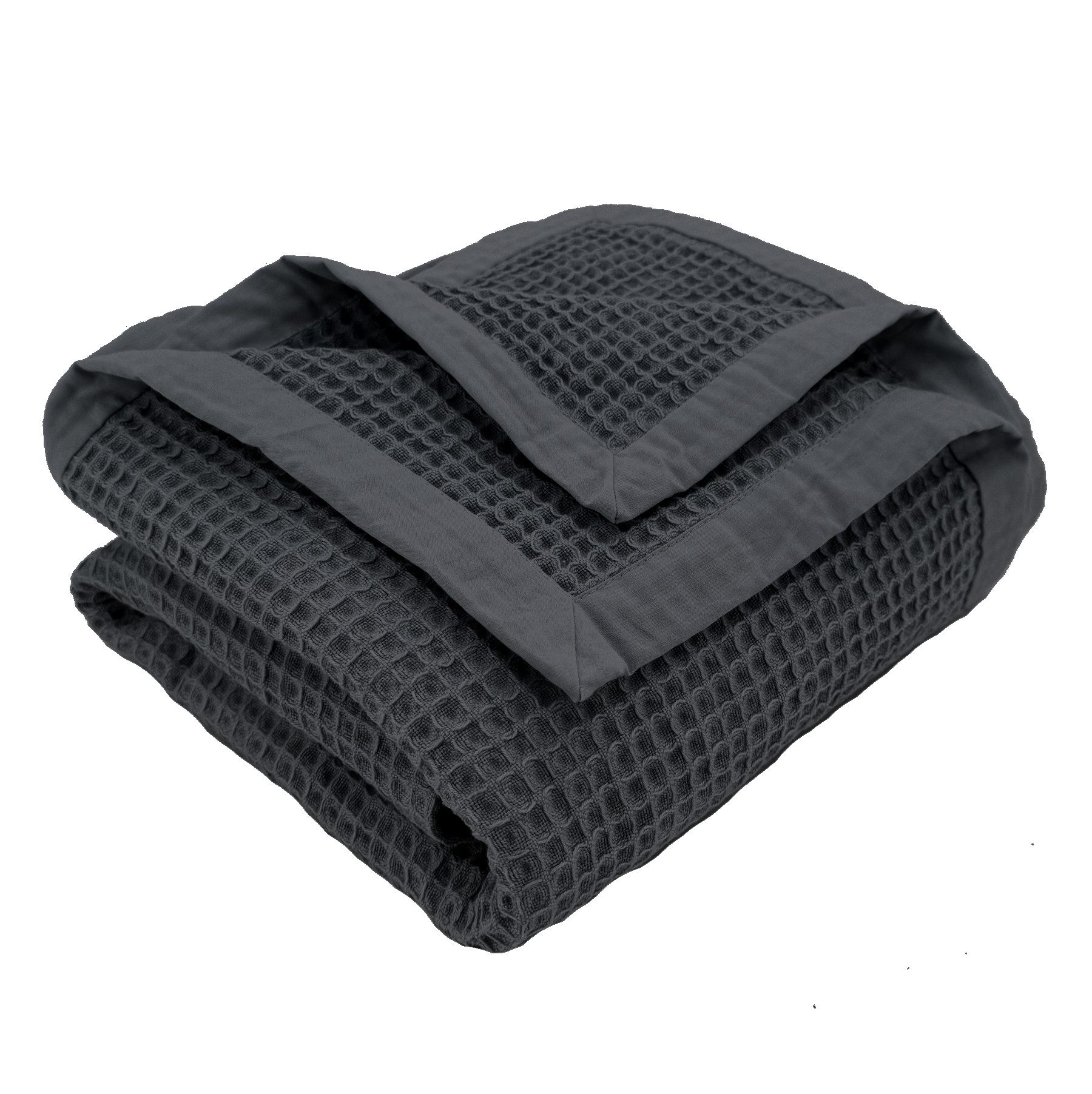 Wohndecke Waffelpique Kuscheldecke Sofadecke 100% Baumwolle, günstig online kaufen