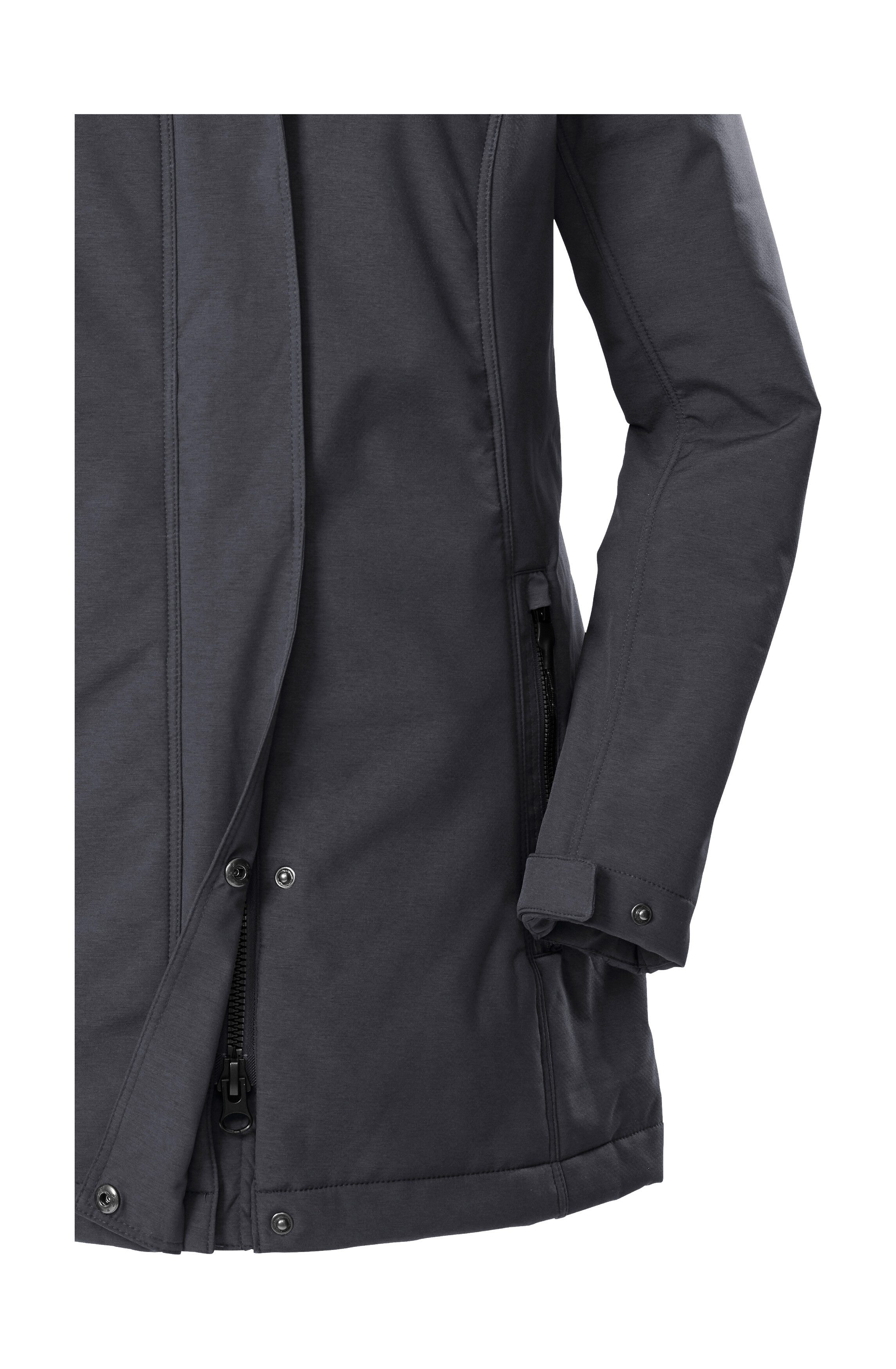 G.I.G.A. DX by killtec Softshellparka GW 36 WMN SFTSHLL PRK Softshellparka: wasserdicht, Teddyfell, 2-Wege-Reißverschluss – Bild 4 von 5