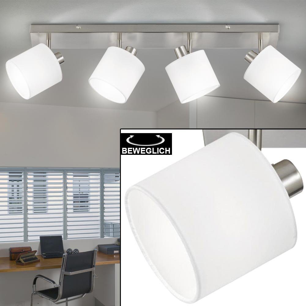 etc-shop Spotleiste inklusive, Esszimmerleuchte nicht Deckenspot, verstellbar Esszimmerlampe LED Deckenleuchte Leuchtmittel