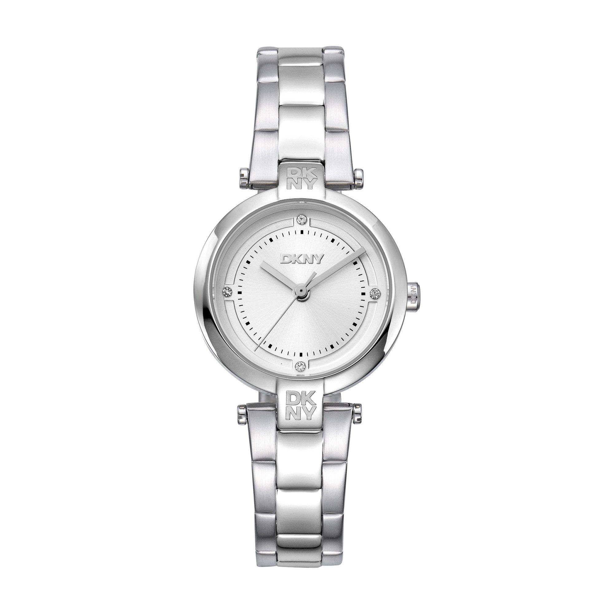 DKNY Quarzuhr Essential Mini DK1L043M0045, Armbanduhr, Damenuhr, Edelstahlarmband, analog