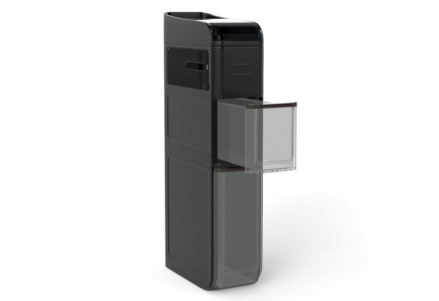 COSTWAY Badkommode, Nischenschrank schmal mit 2 Schubladen, Taschentuchbox, Rollen