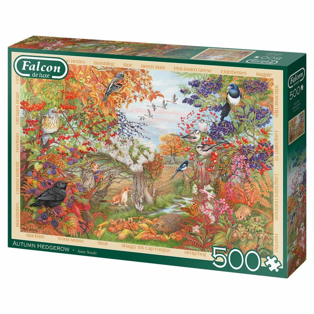 Jumbo Spiele Puzzle Falcon Autumn Teile, Puzzleteile 500 500 Hedgerow