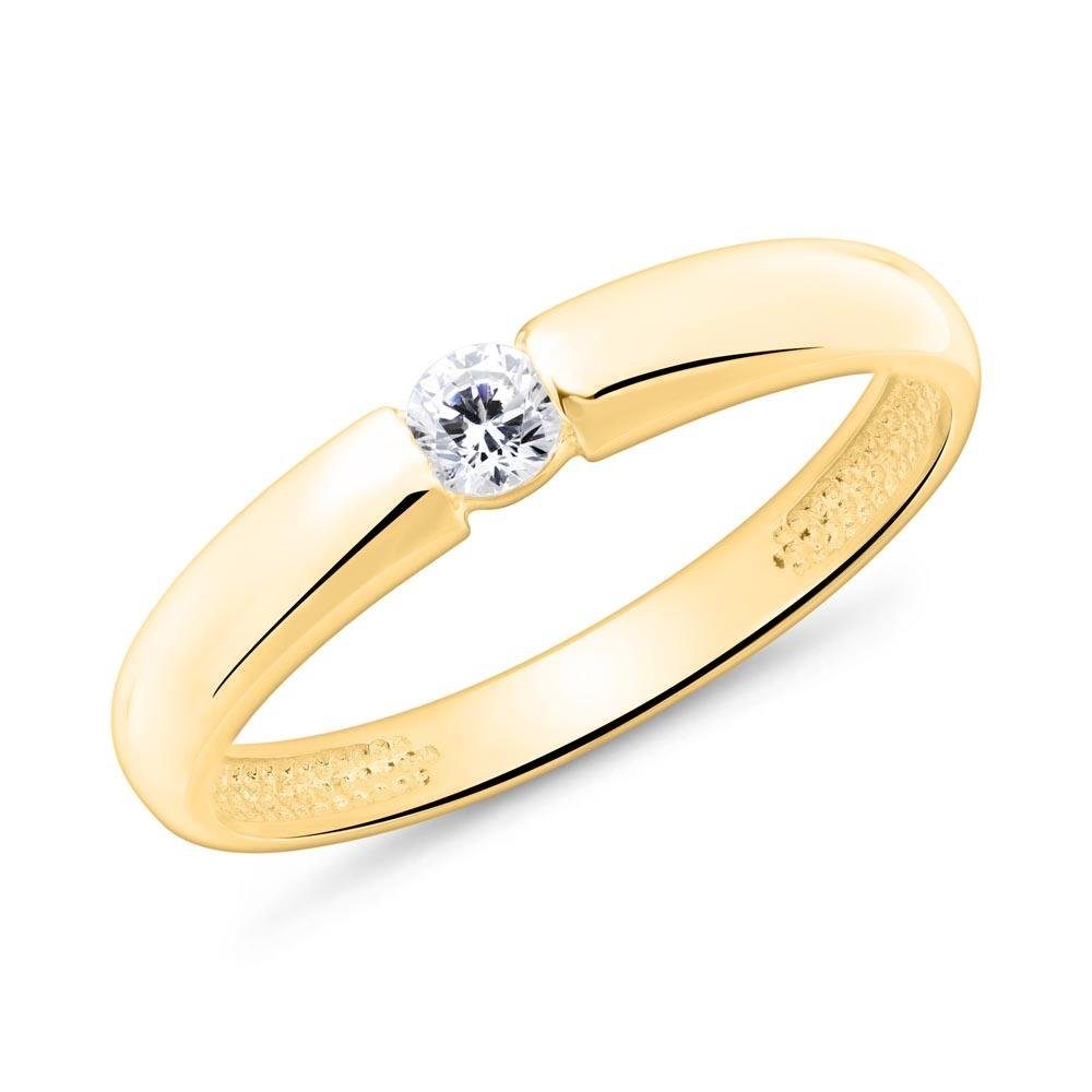 JEWLIX Goldring Verlobungsring von JEWLIX aus 9K Gold mit Zirkoniastein