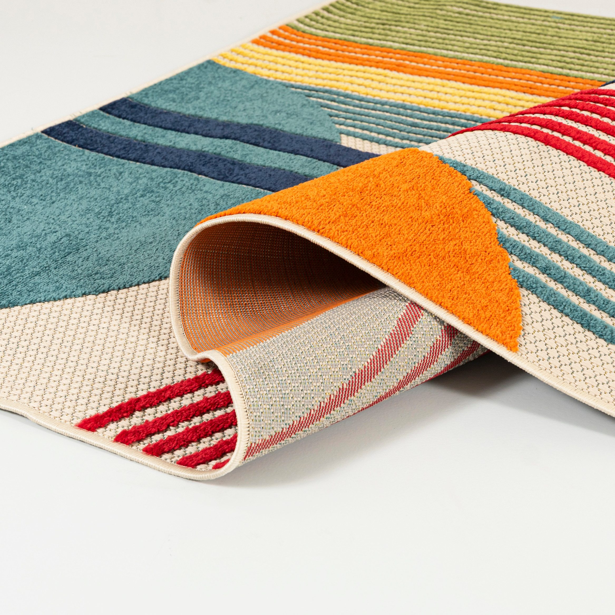 Mazovia Designteppich In-Outdoor-Teppich Geometrisch Balkon, Terrasse, Pati günstig online kaufen