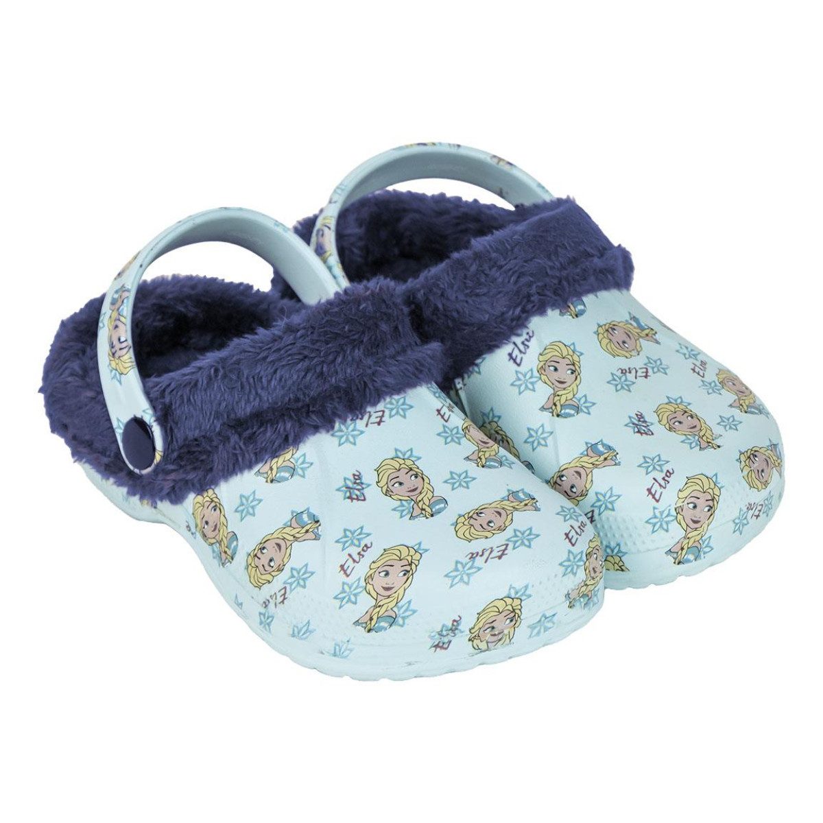Disney Frozen Kinder Hausschuhe – Fleece Slipper, Homewear, bequem Clog