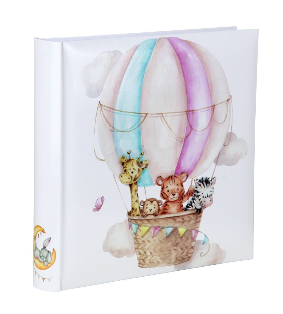 Fotoalbum Cat IDEAL Fotoalbum weiße 100 30x30 Zoo TREND Ballon Baby Kinder cm Album Bears on & Foto Seiten