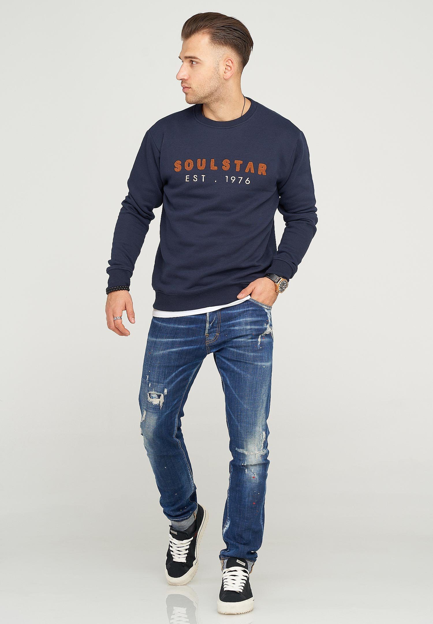 SOULSTAR Sweatshirt SYDNEY mit hochwertiger Bestickung günstig online kaufen