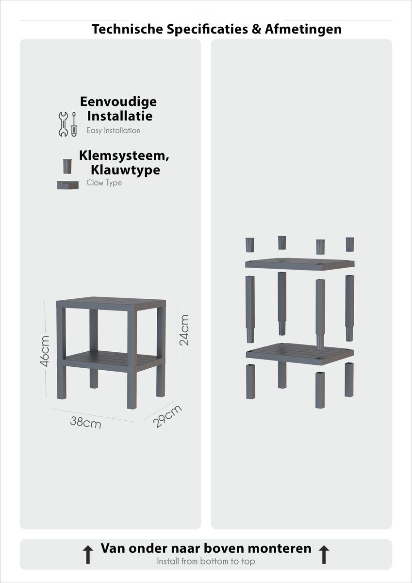 Luxury Bites Badregal Regal mit 2, 4 oder 6 Ablagen, vielseitig einsetzbar günstig online kaufen