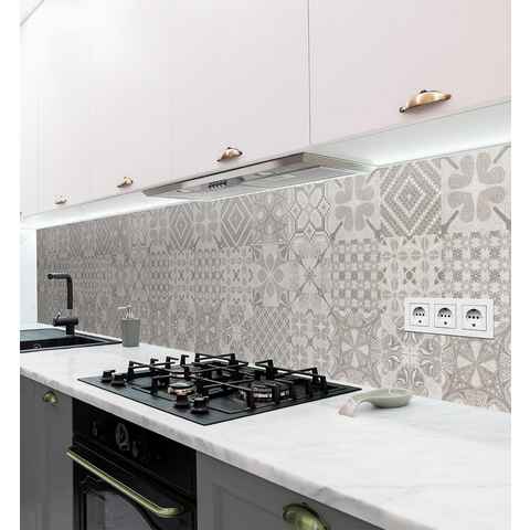 MyMaxxi Dekorationsfolie Küchenrückwand Mosaik beige selbstklebend Spritzschutz Folie