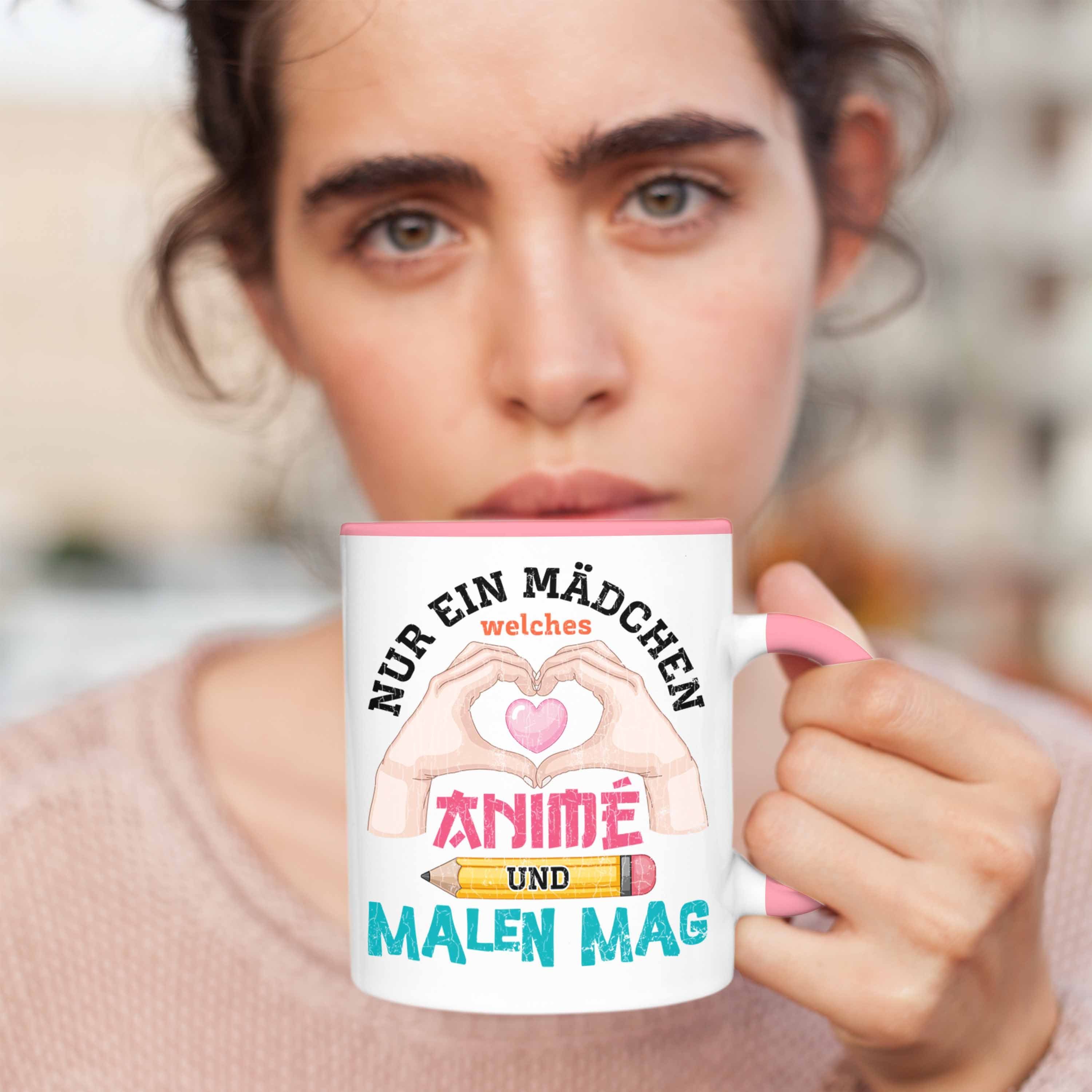 Trendation Tasse Trendation Geschenke - Geschenk Spruch Anime Spruch Fan Tasse Deko Anme Kaffeetasse Rosa