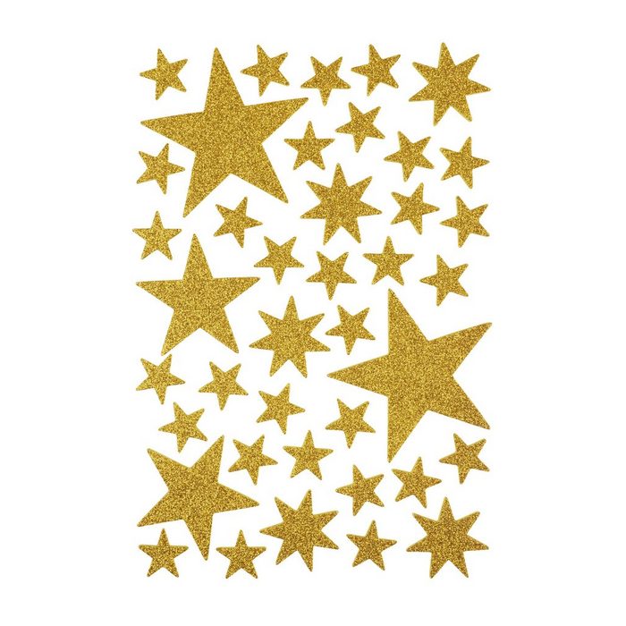 Zischka Sticker Sterne (40-tlg) 40 Stück