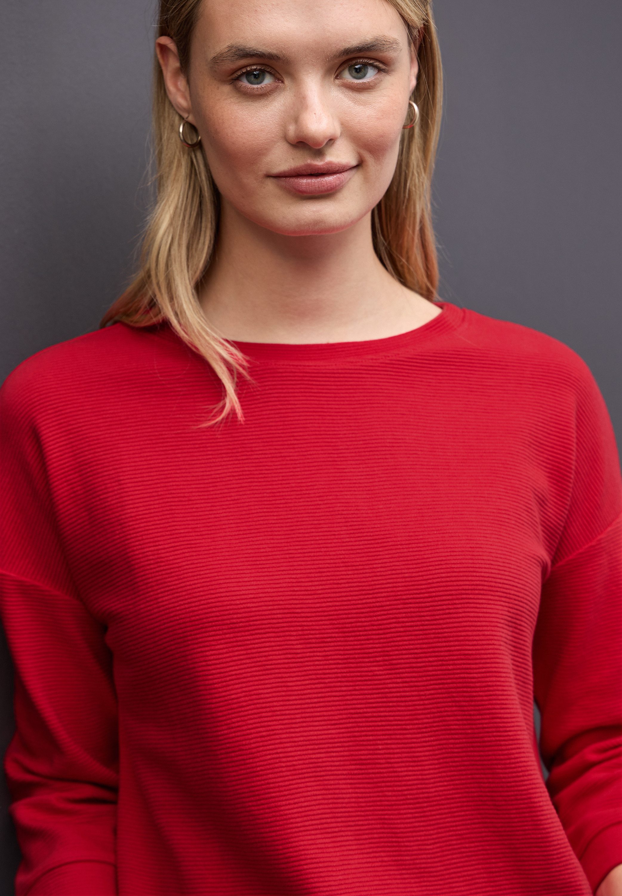 STREET ONE 3/4-Arm-Shirt mit Tunnelzug am Saum günstig online kaufen