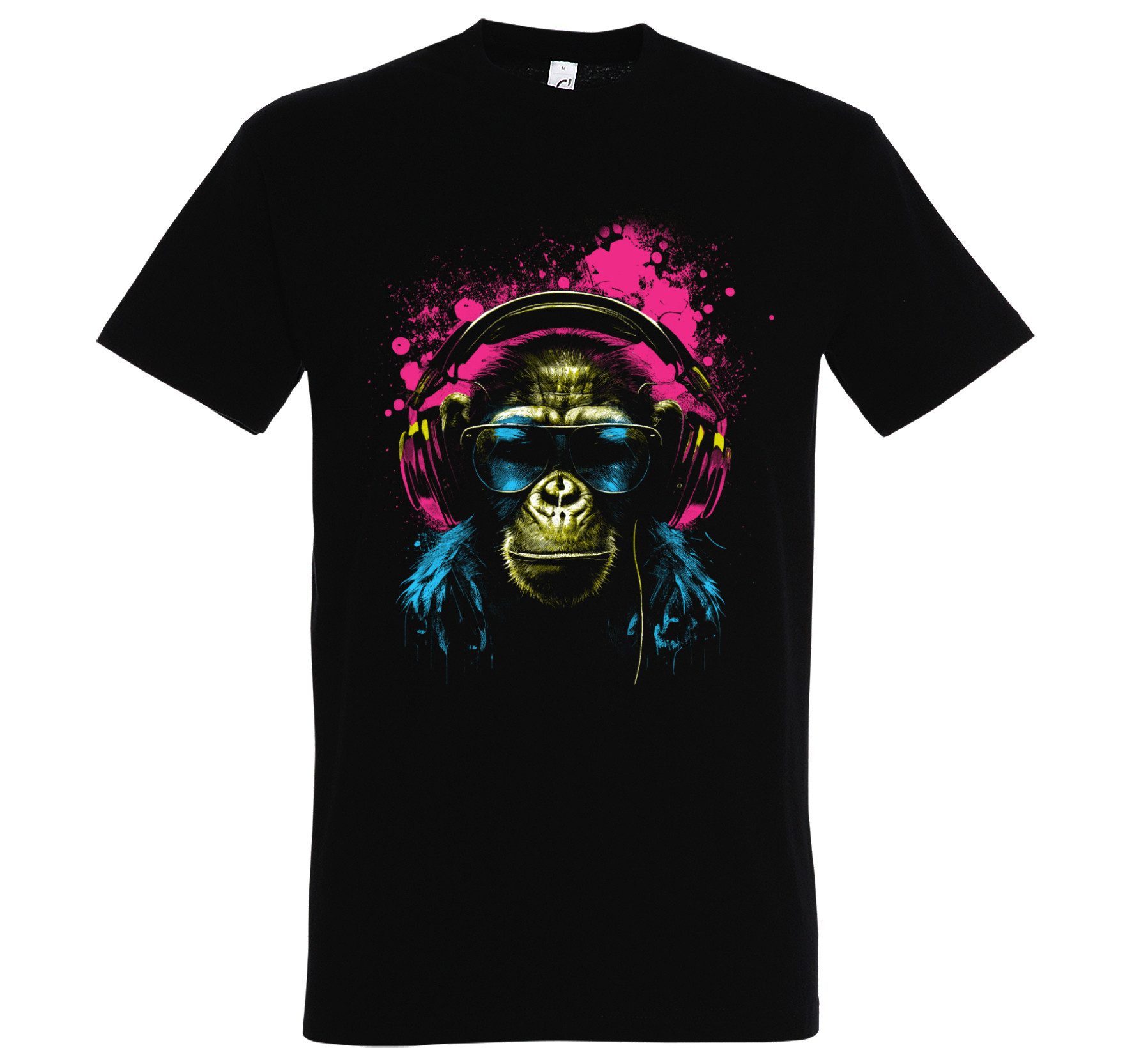 Youth Designz Print-Shirt Affe mit Headset günstig online kaufen