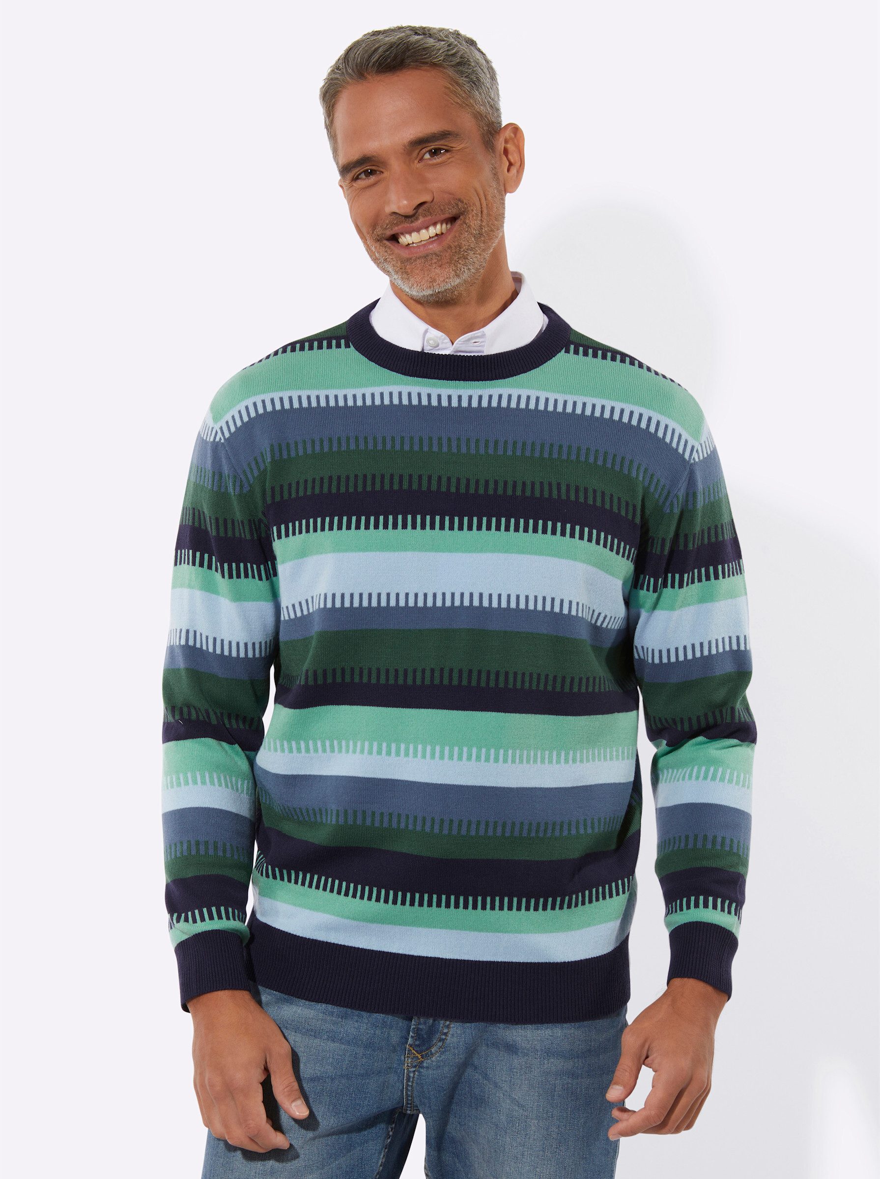 Sieh an! Strickpullover Rundhalspullover . günstig online kaufen