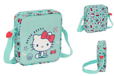 Hello Kitty Handtasche Hello kitty Umhängetasche Hello Kitty Sea lovers türkis 16 x 18 x 4 cm