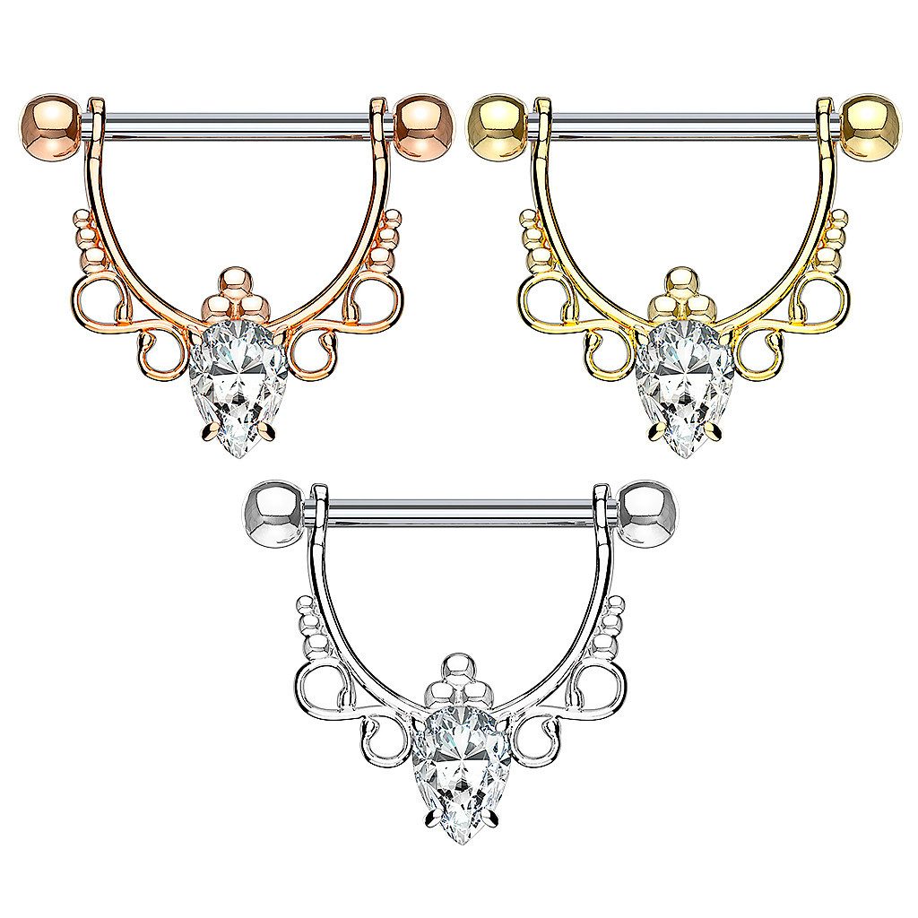 Taffstyle Intimpiercing Nippelpiercing Schild Unendlich beweglich Oval Kris günstig online kaufen