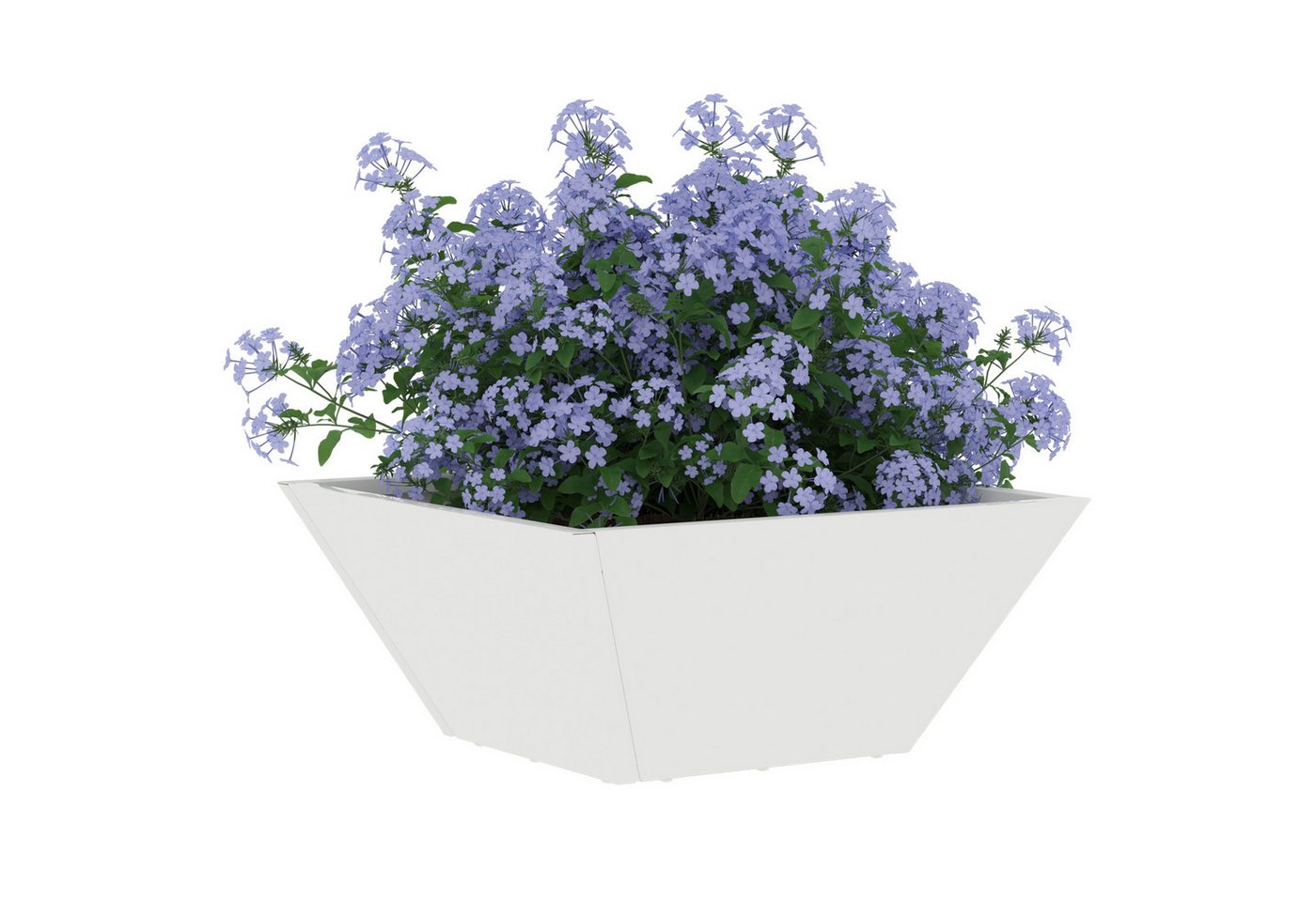Thumbnail - vidaXL Blumentopf Plastikpflanzkübel Weiß Kunststoff 35 x 35 x 15 cm (1 St)