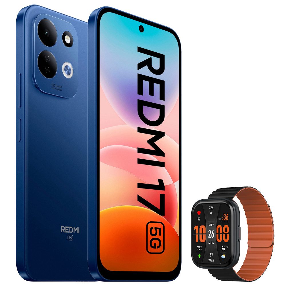 Xiaomi Redmi 17 5G 4+256GB Smartphone & Smartwatch Handy (50 MP Kamera)