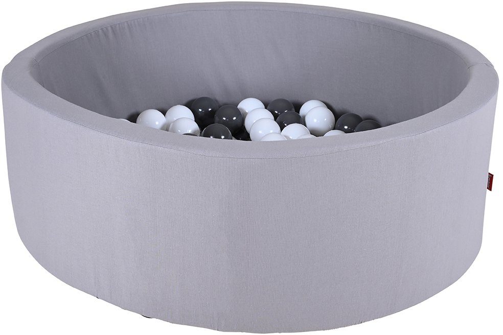 Knorrtoys® Bällebad Soft, Grey, mit 100 Bällen Grey/white; Made in Europe