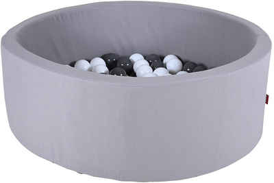 Knorrtoys® Bällebad Soft, Grey, mit 100 Bällen Grey/white; Made in Europe