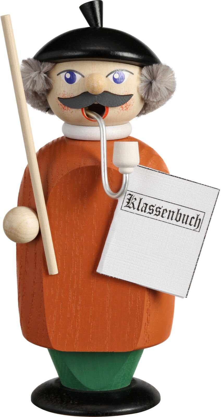 Seiffener Volkskunst Räuchermännchen 12264, Lehrer, aus Holz, Made in Germany