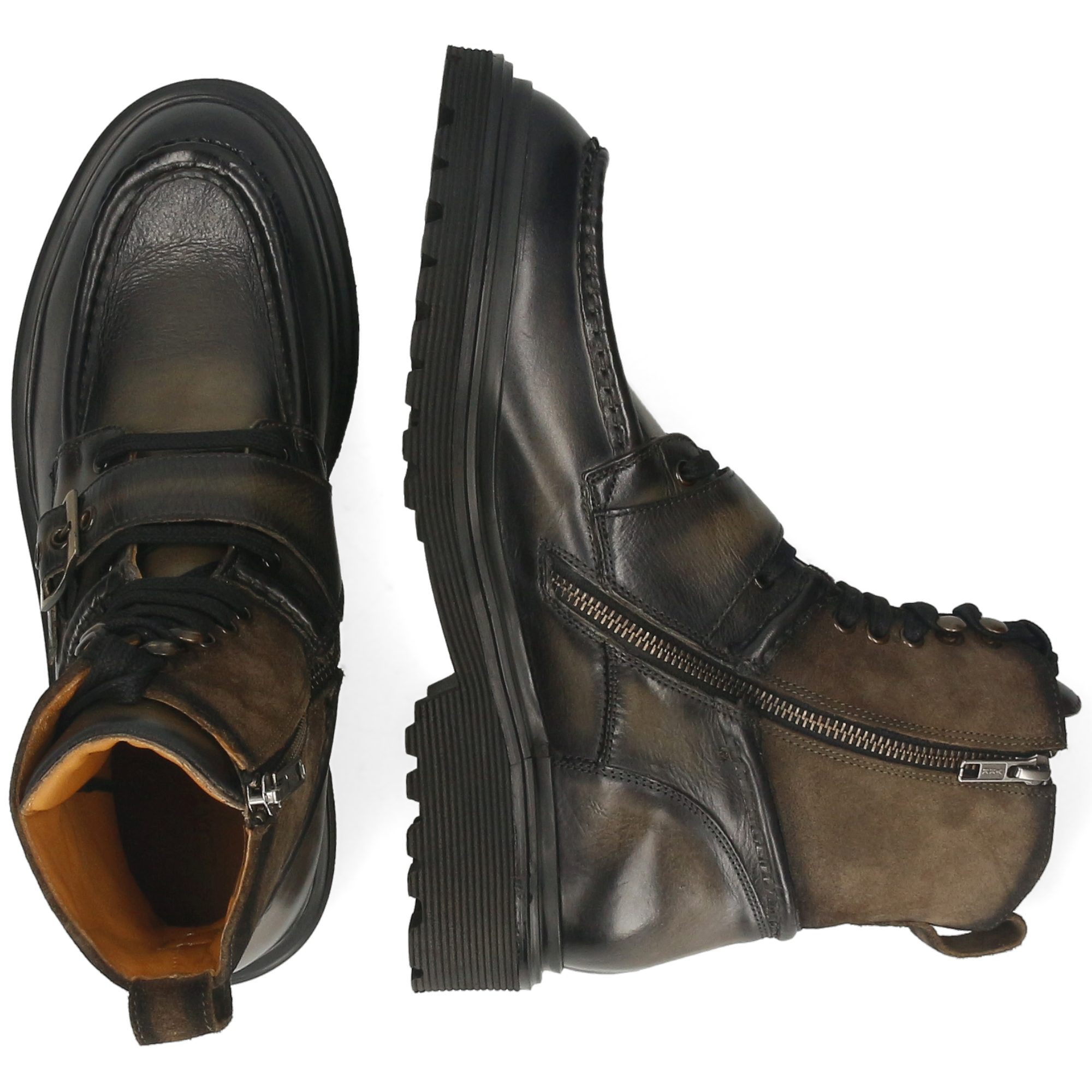 Melvin & Hamilton Matteo 2 Leder-Stiefeletten für Herren Stiefelette Flache Absätze, Echtes Leder, Vegetabile Gerbung